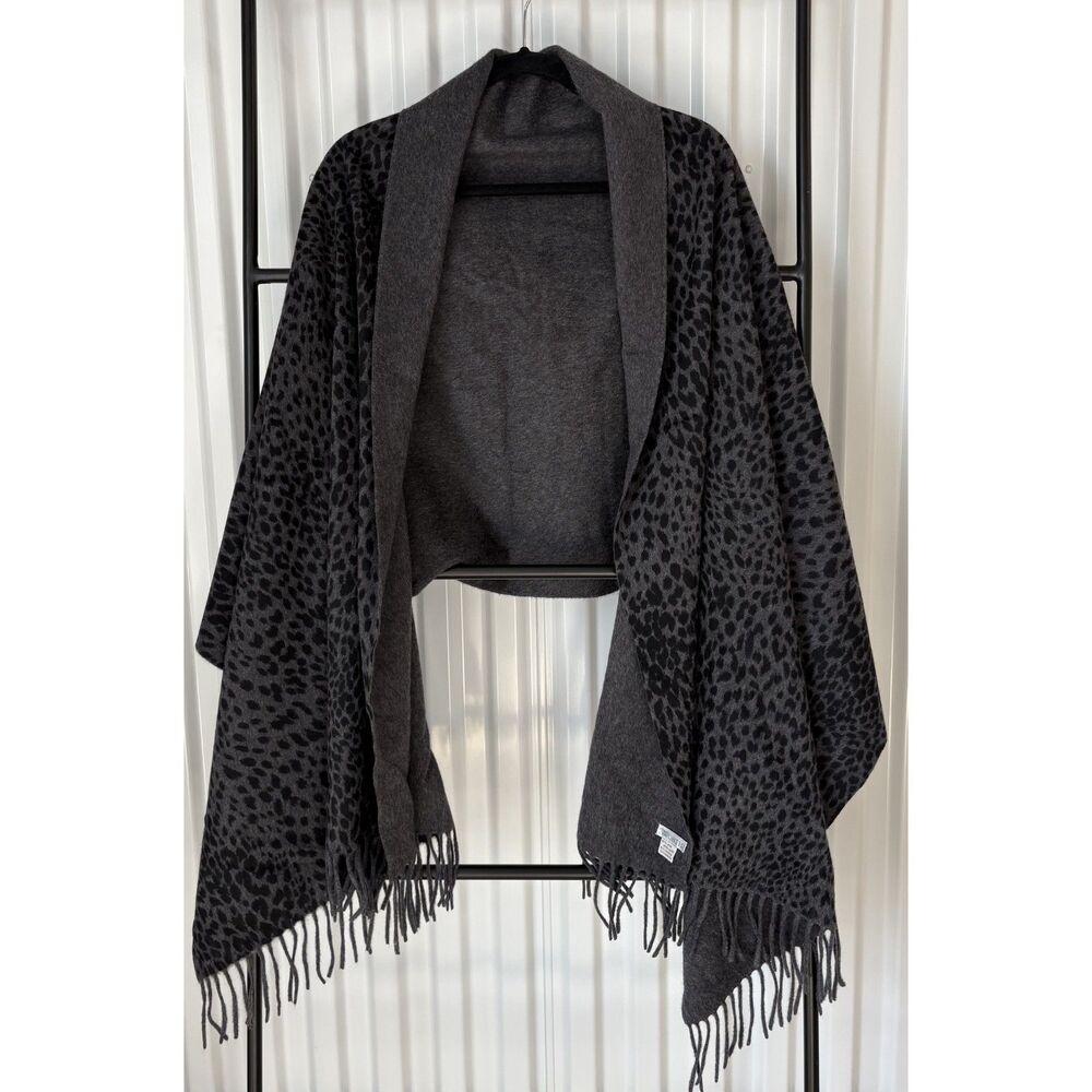 Worth Women's Black Cheetah Print Scarf Shawl